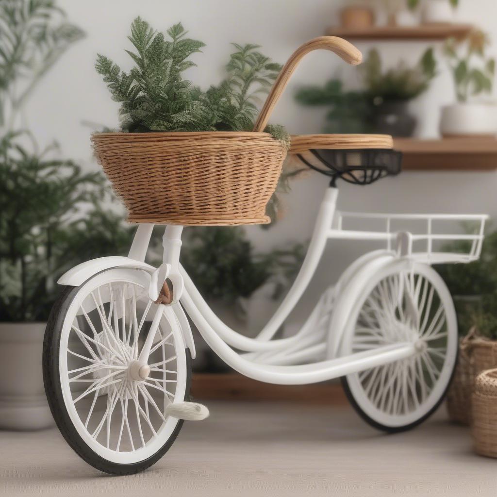 Online Retailers Selling Tricycle Wicker Plant Holders