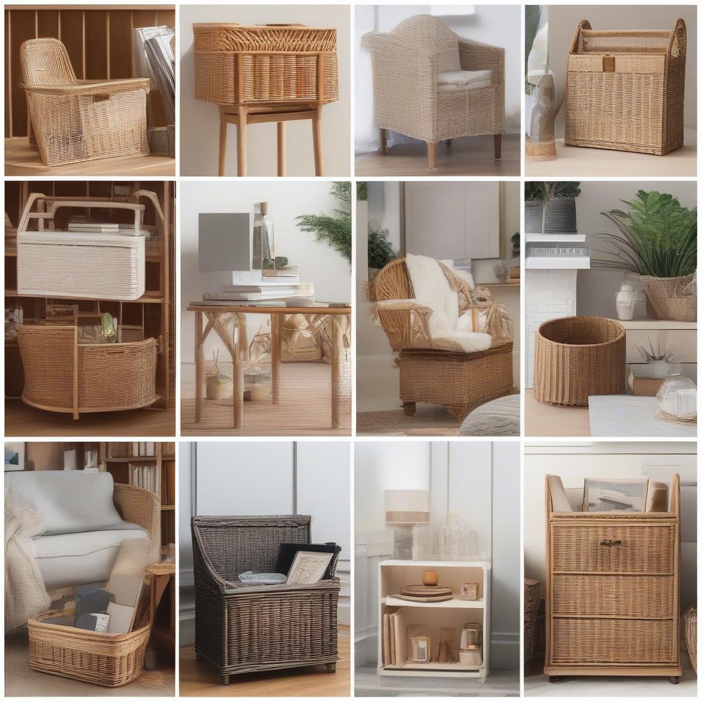 Online and offline retailers selling wicker magazine holders in the UK