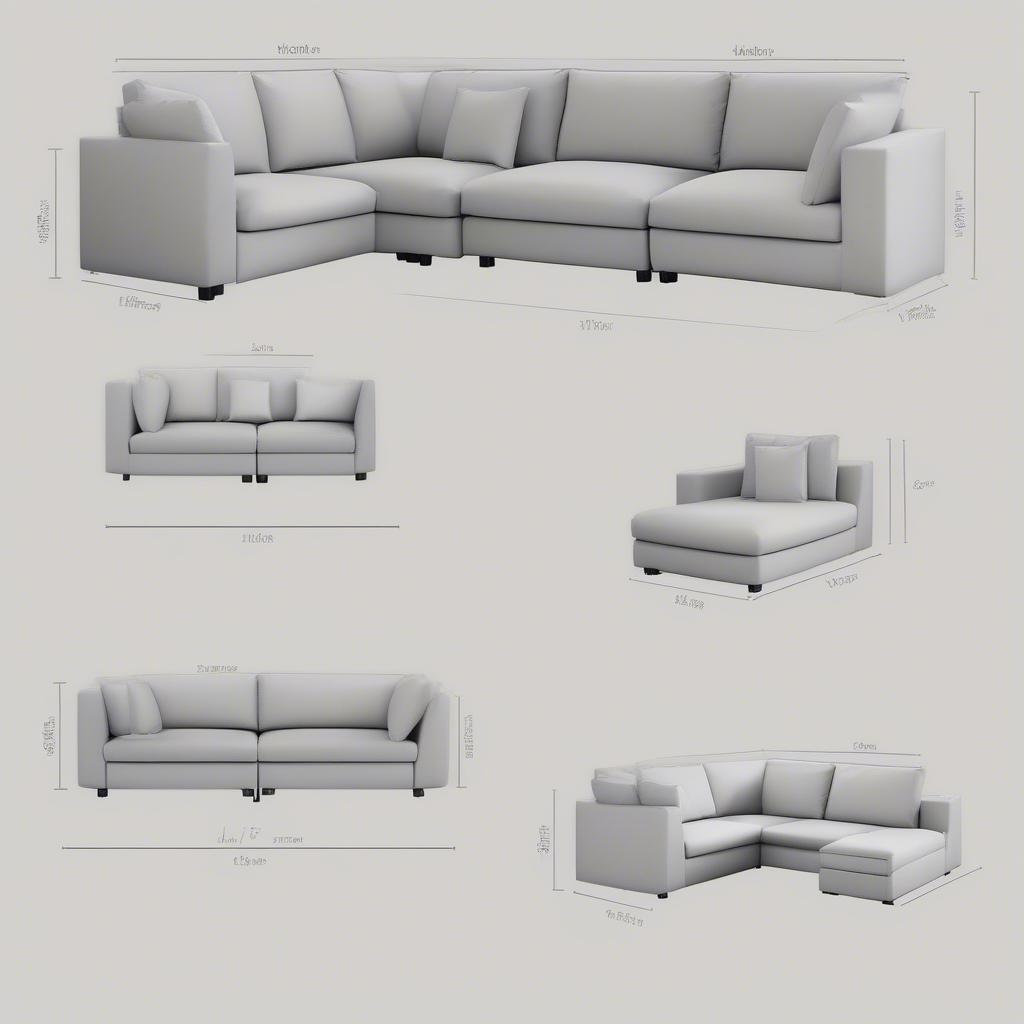 Vallauris Sectional Sofa Configurations