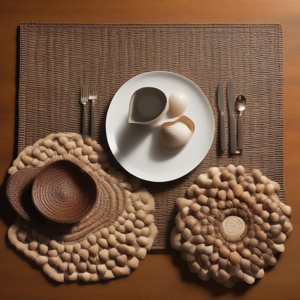 Various Styles of Wicker Placemats