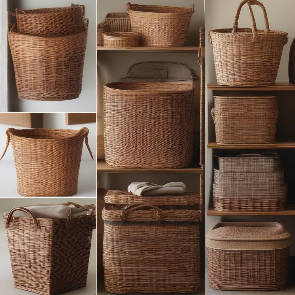 Various Wicker Baskets in Portland