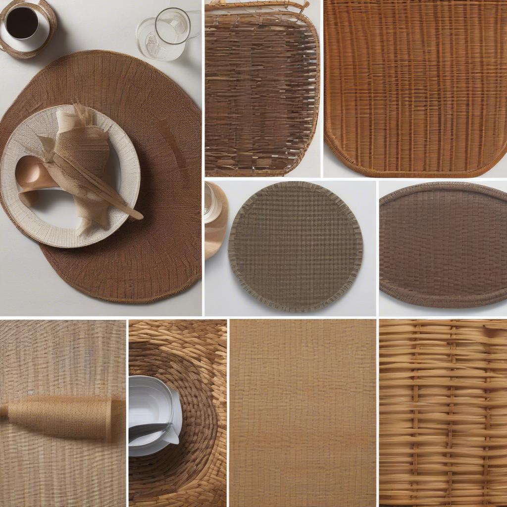 Different Styles of Wicker Placemats