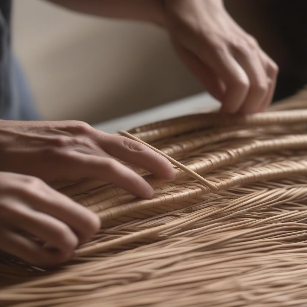 Weaving Wicker Placemats