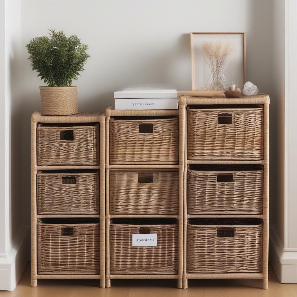 Wicker 4 Drawer Storage Size Comparison