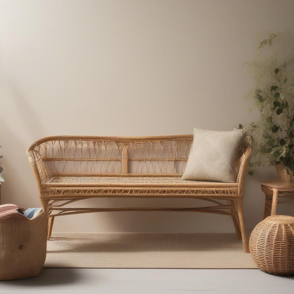 Wicker and Rattan Bench Comparison