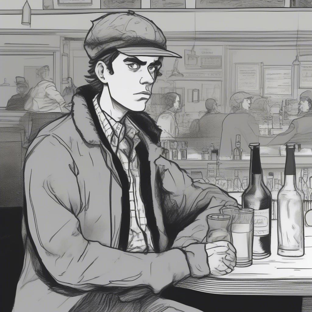 Holden Caulfield at the Wicker Bar