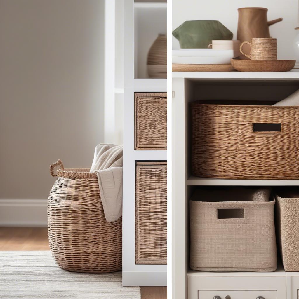 Wicker Basket Drawers in Different Halifax Home Styles