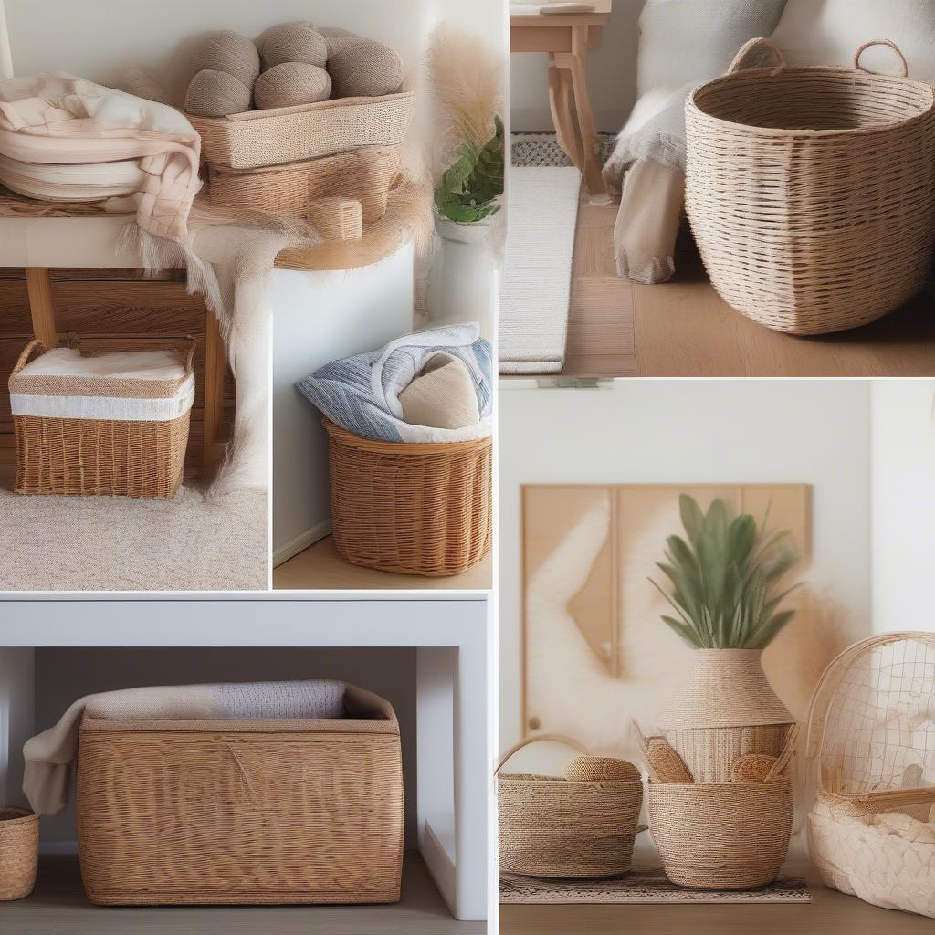 Wicker Basket Home Decor Ideas