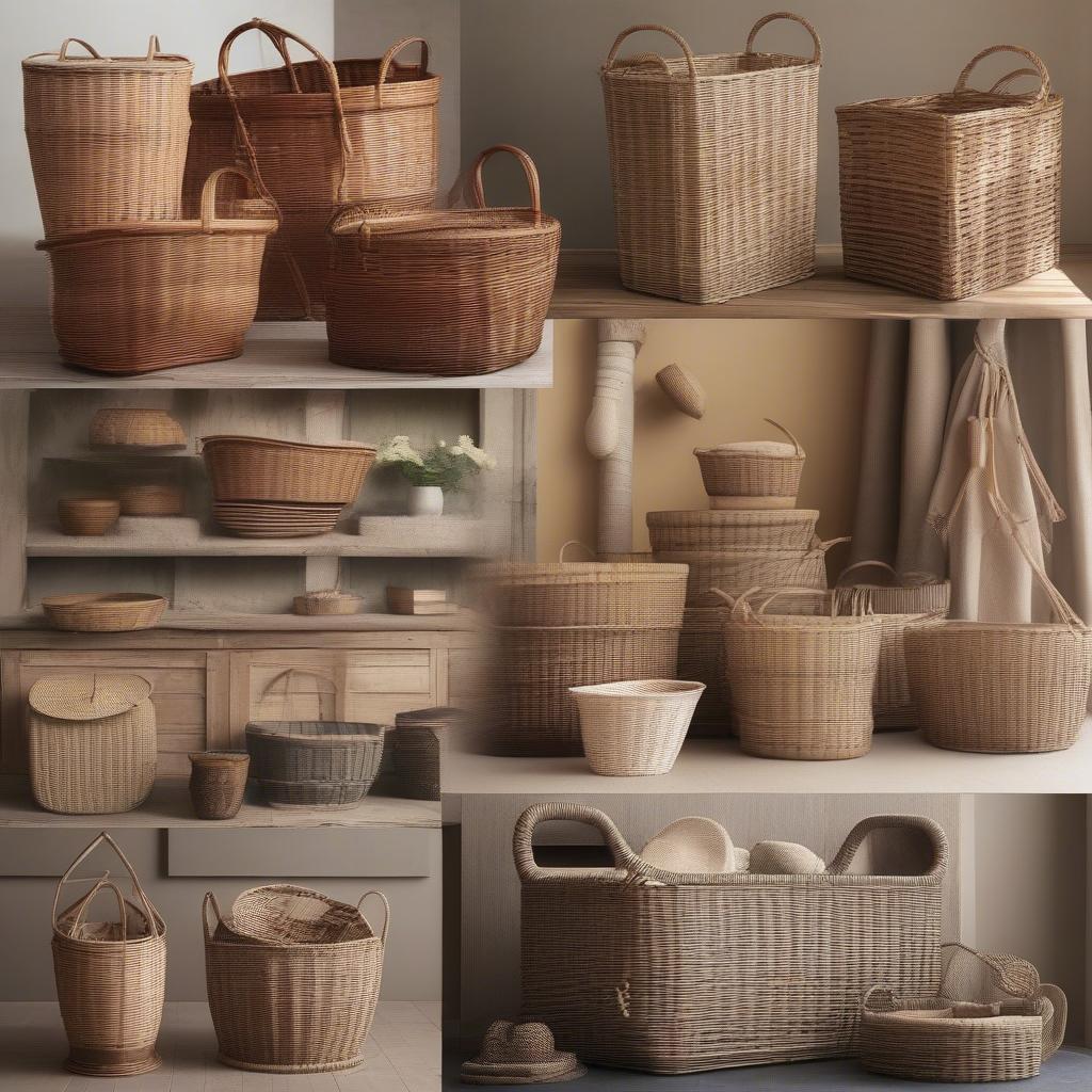 Wicker Basket Material and Weaving Styles