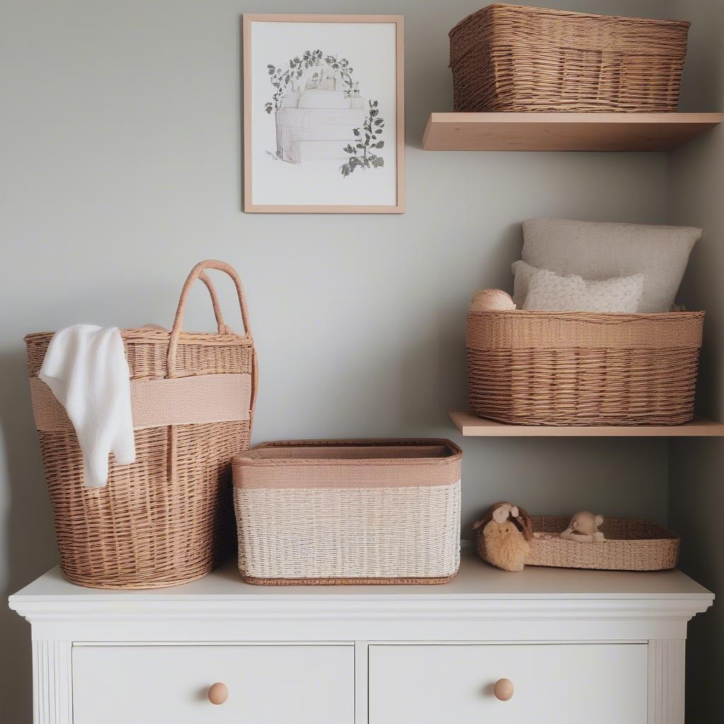 Wicker Basket Nursery Styling Ideas