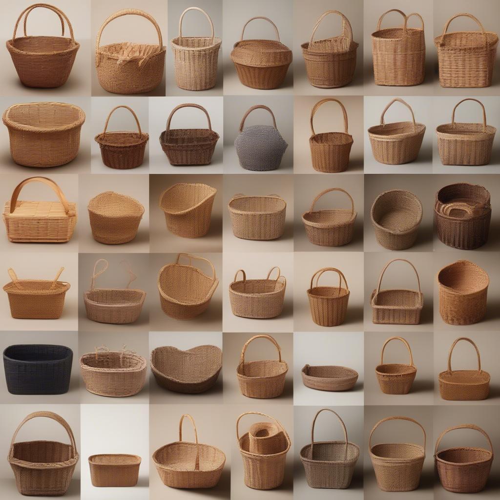 Different Styles of Wicker Baskets for Shoe Covers