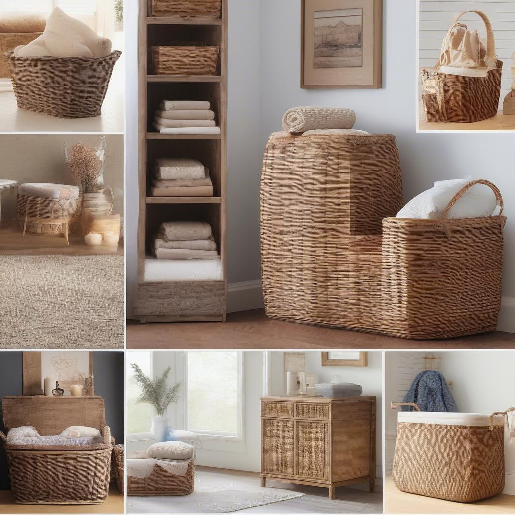 Creative Storage Ideas Using Large Wicker Baskets