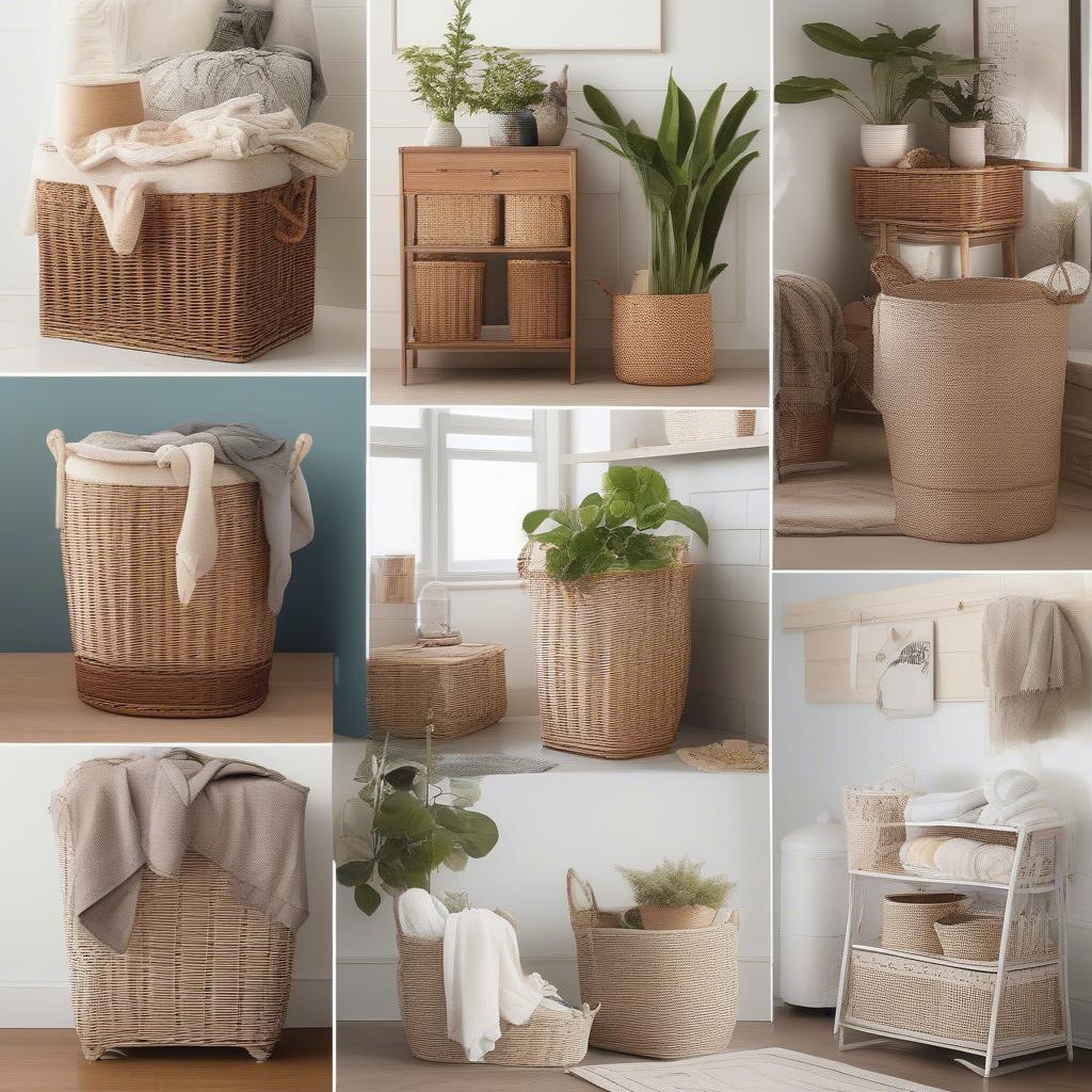 Creative uses for wicker basket storage