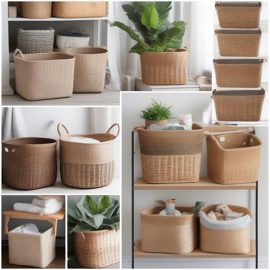 Creative Storage Ideas Using Wicker Baskets