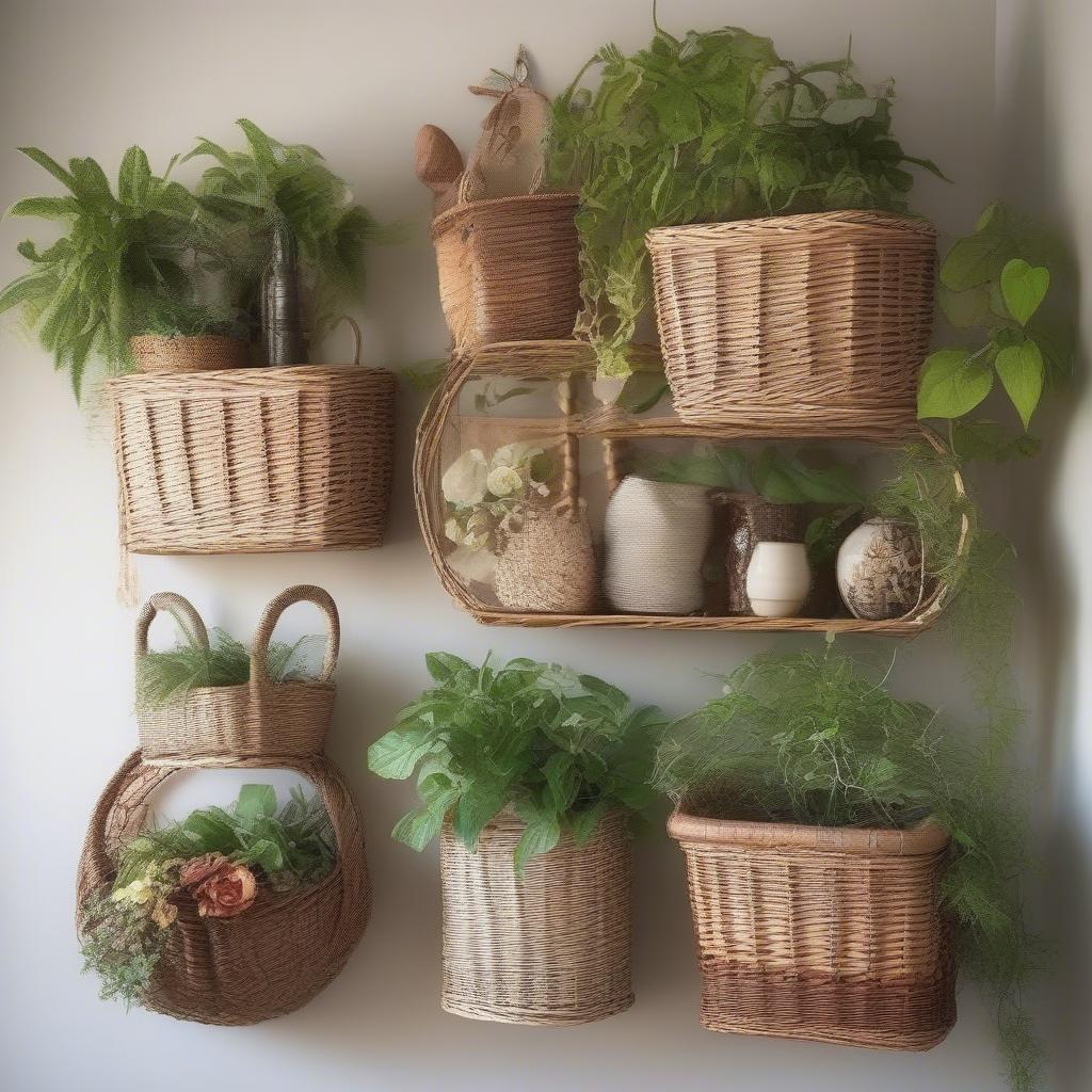 Creative and unusual uses of wicker baskets for storage