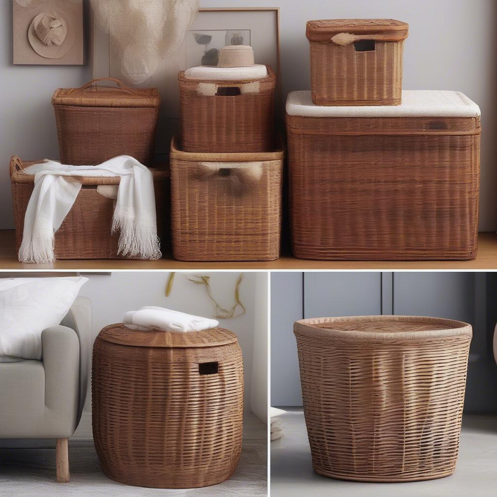 Wicker Basket Styles and Sizes