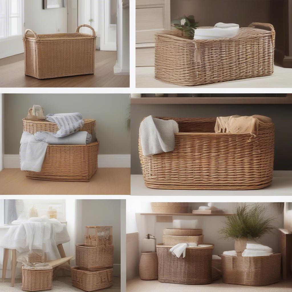 Wicker Baskets in Home Decor