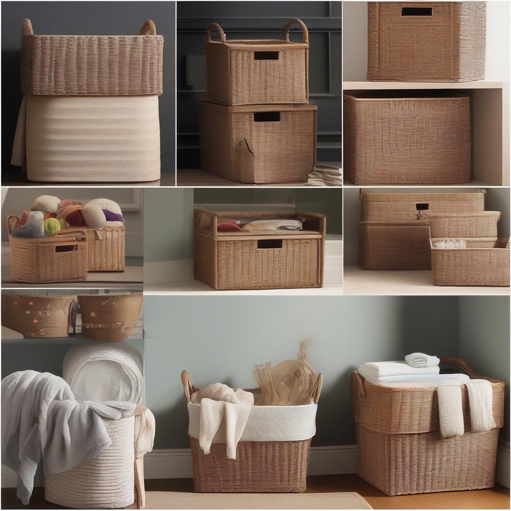 Wicker Baskets Home Organization