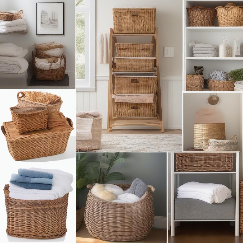 Wicker Baskets for Home Organization