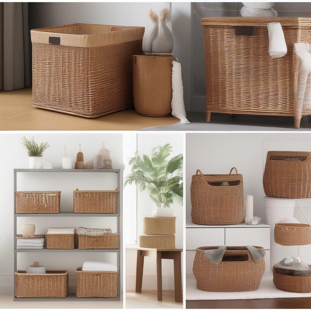 Wicker Baskets for Home Organization