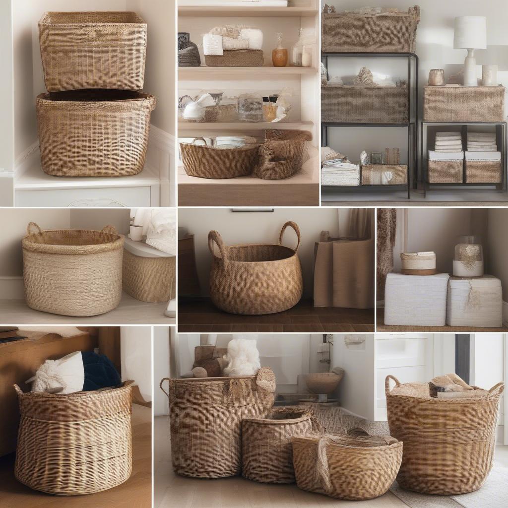 Wicker Baskets for Home Organization