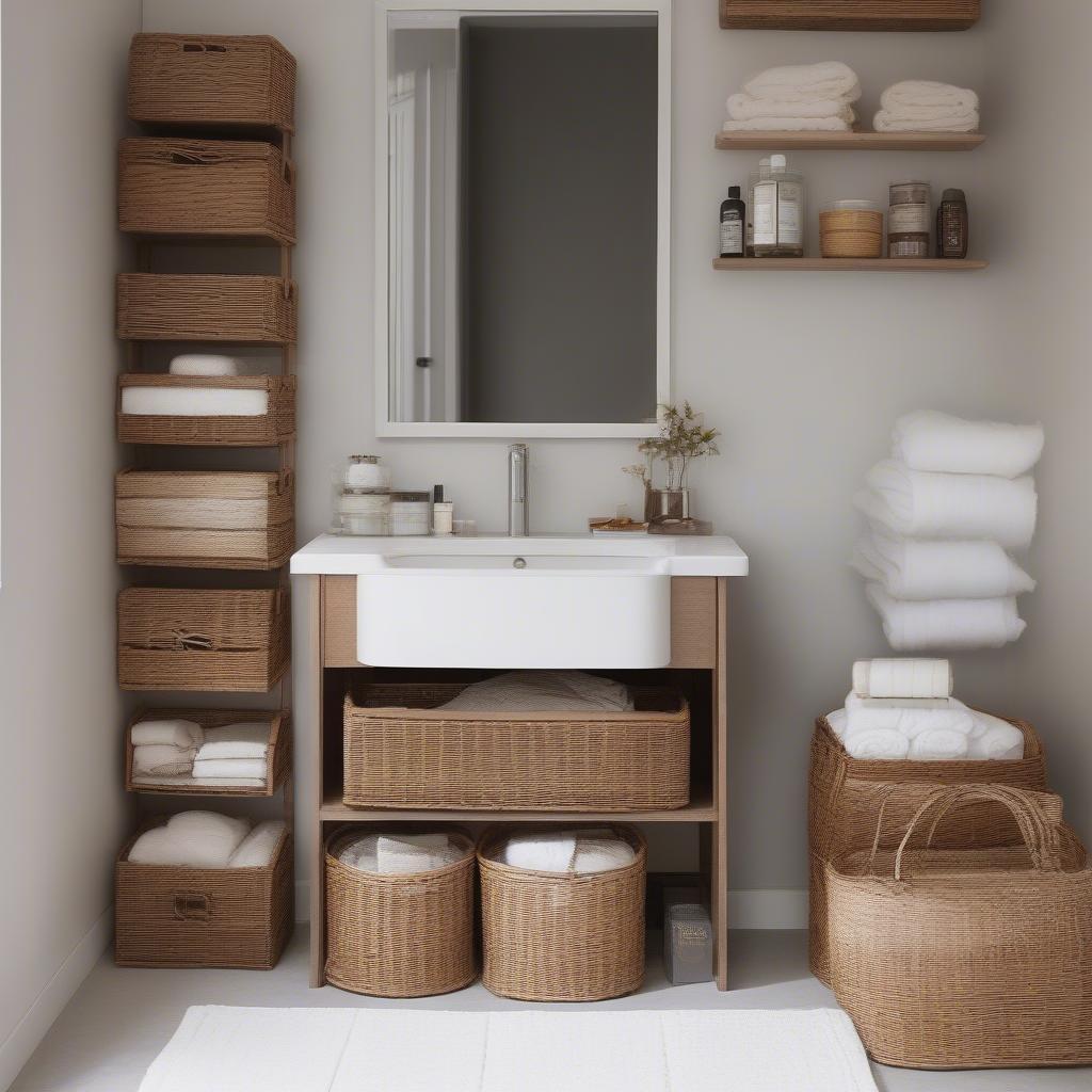 Wicker Baskets in a Small Apartment