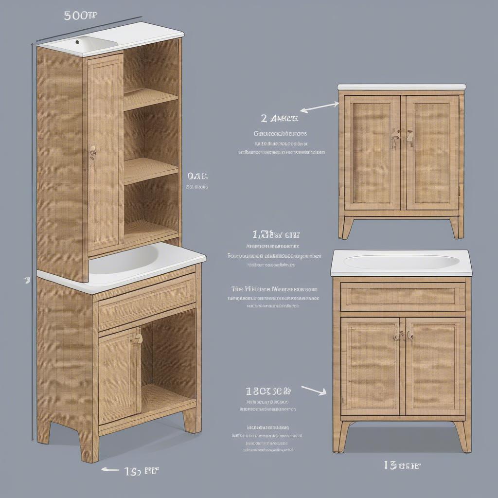 Wicker Bathroom Cabinet Size Guide