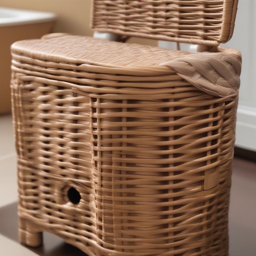 Durable Wicker Bathroom Storage Options