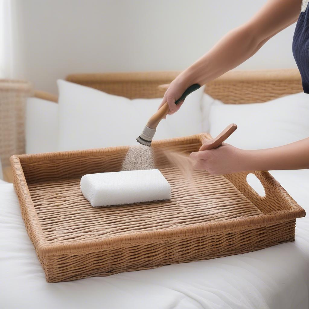 Tips for Caring for a Wicker Bed Tray