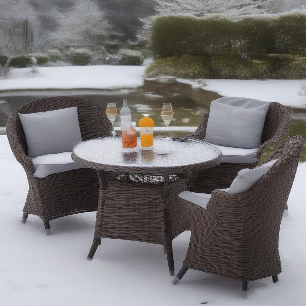 Protecting Your Wicker Bistro Set in Winter