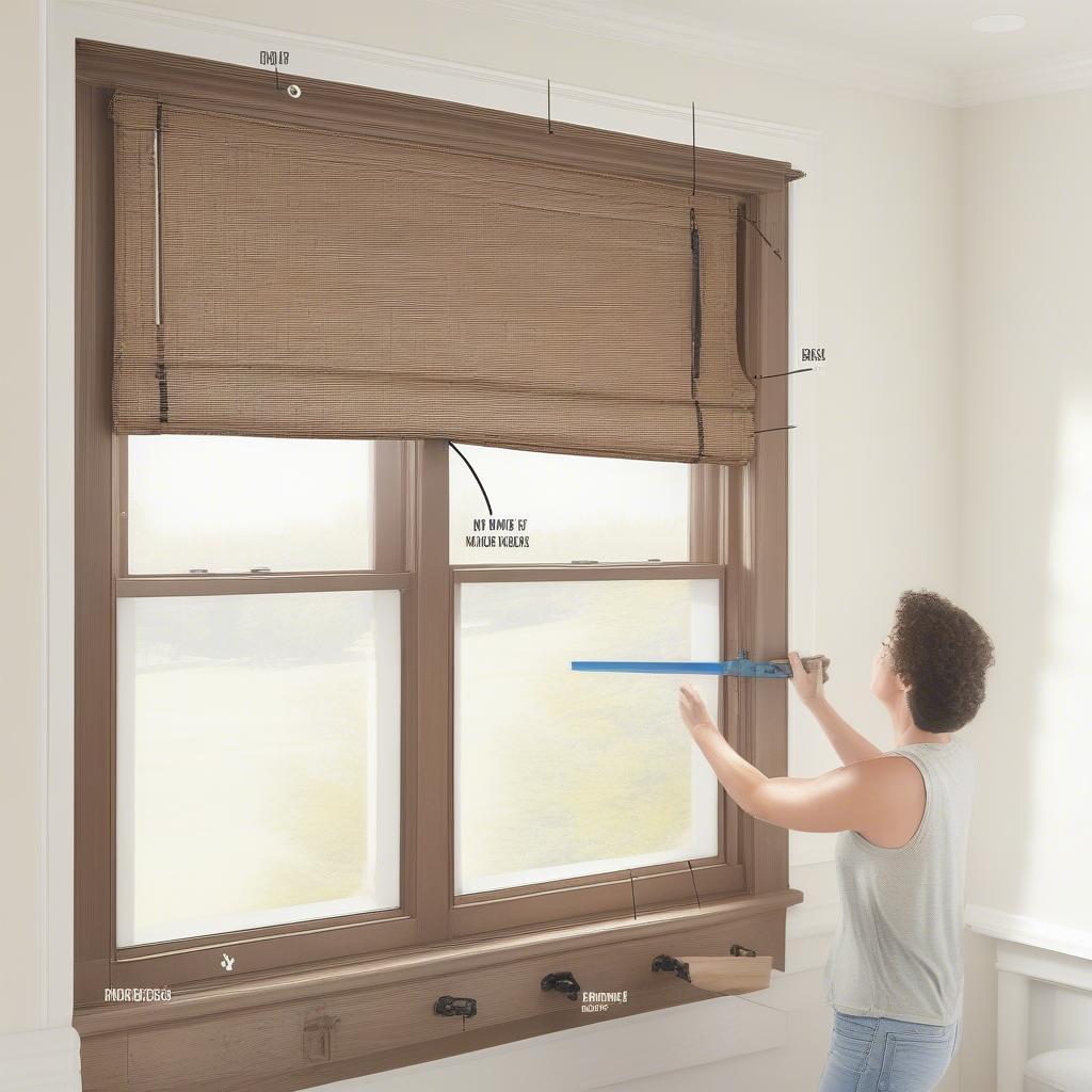 Installing Wicker Blinds from Big Lots