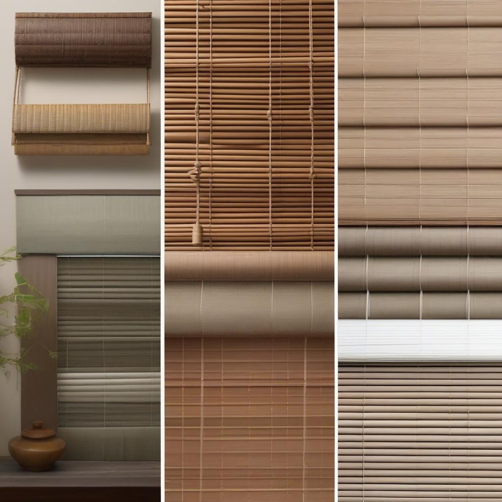 Various Styles of Wicker Blinds for Patio Doors