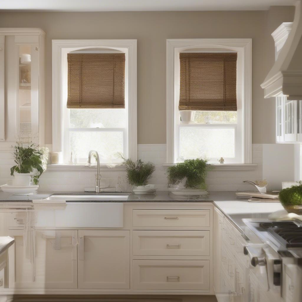 Wicker blinds sale: Practical and stylish kitchen window covering