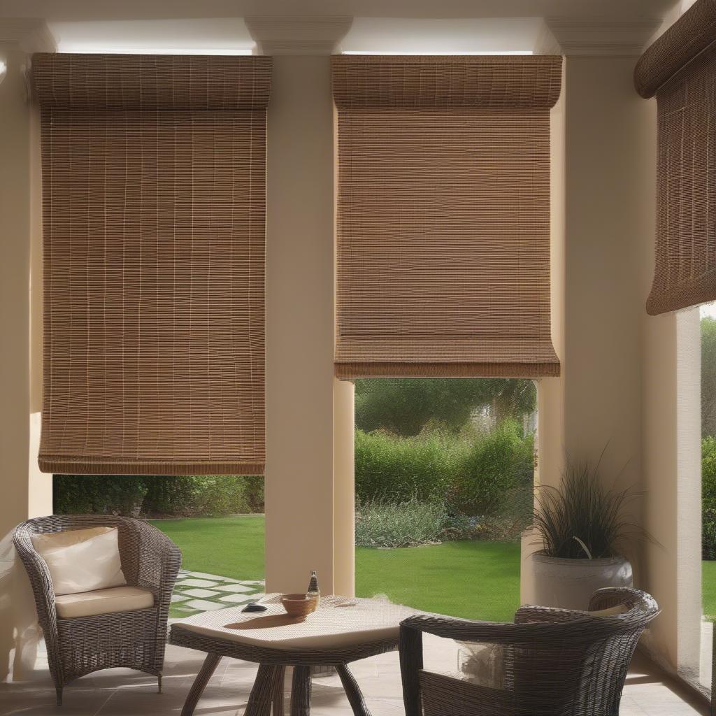 Wicker Blinds UK Weather Protection Garden