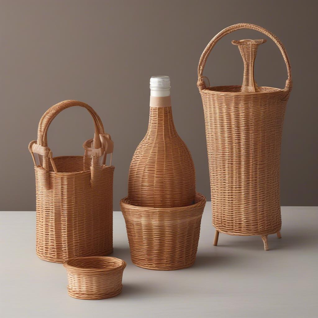 Variety of Wicker Bottle Holders