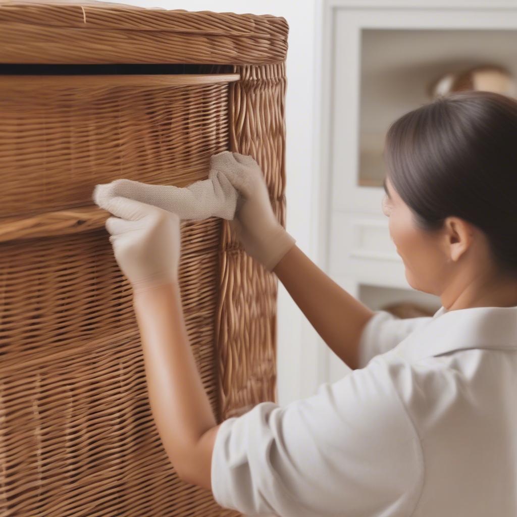 Wicker Cabinet Care and Maintenance