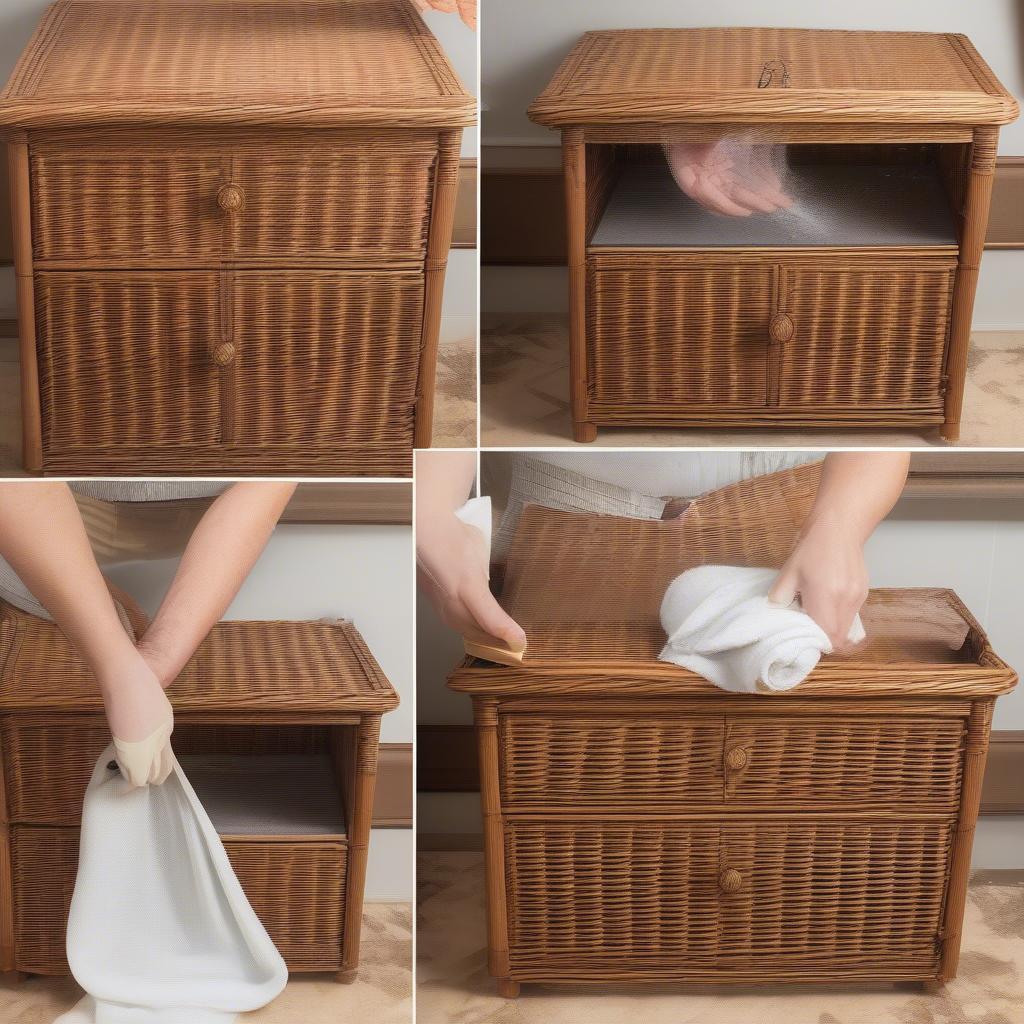 Cleaning and Maintaining a Wicker Cabinet