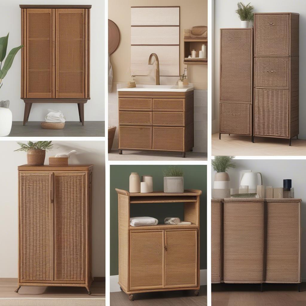 Different Styles of Wicker Cabinets