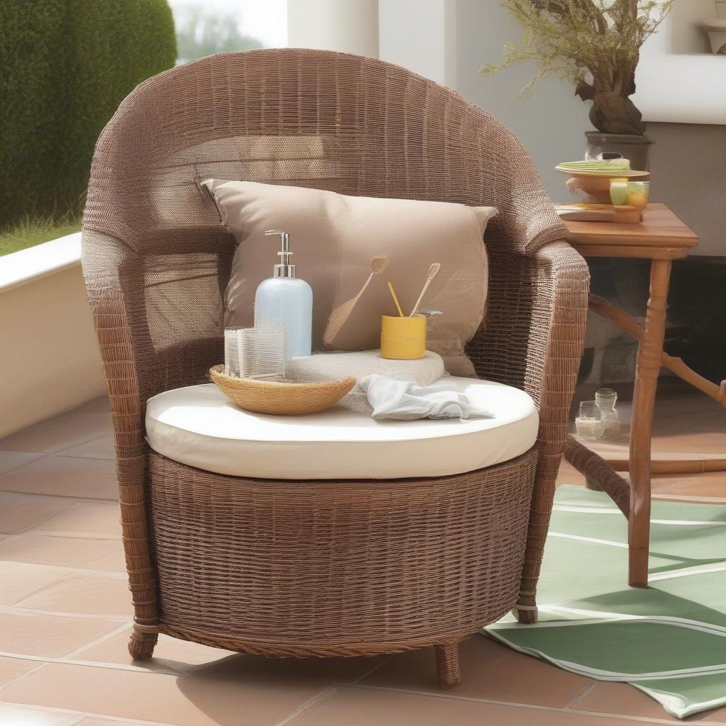 Tips for cleaning and maintaining brown wicker furniture for longevity