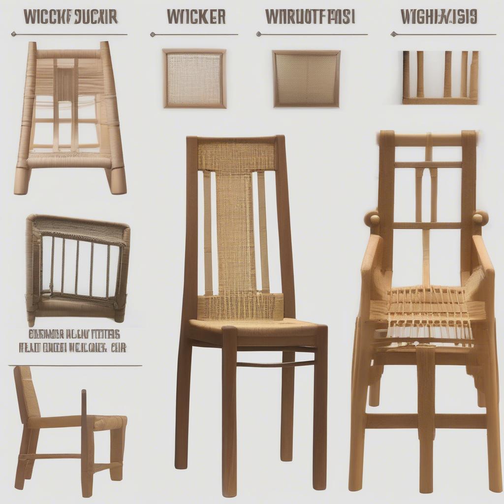 Wicker Chair Frame Construction and Weaving Patterns