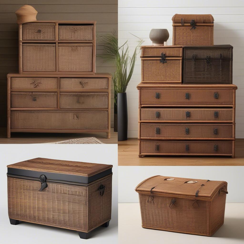 Variety of Wicker Chest Storage Options