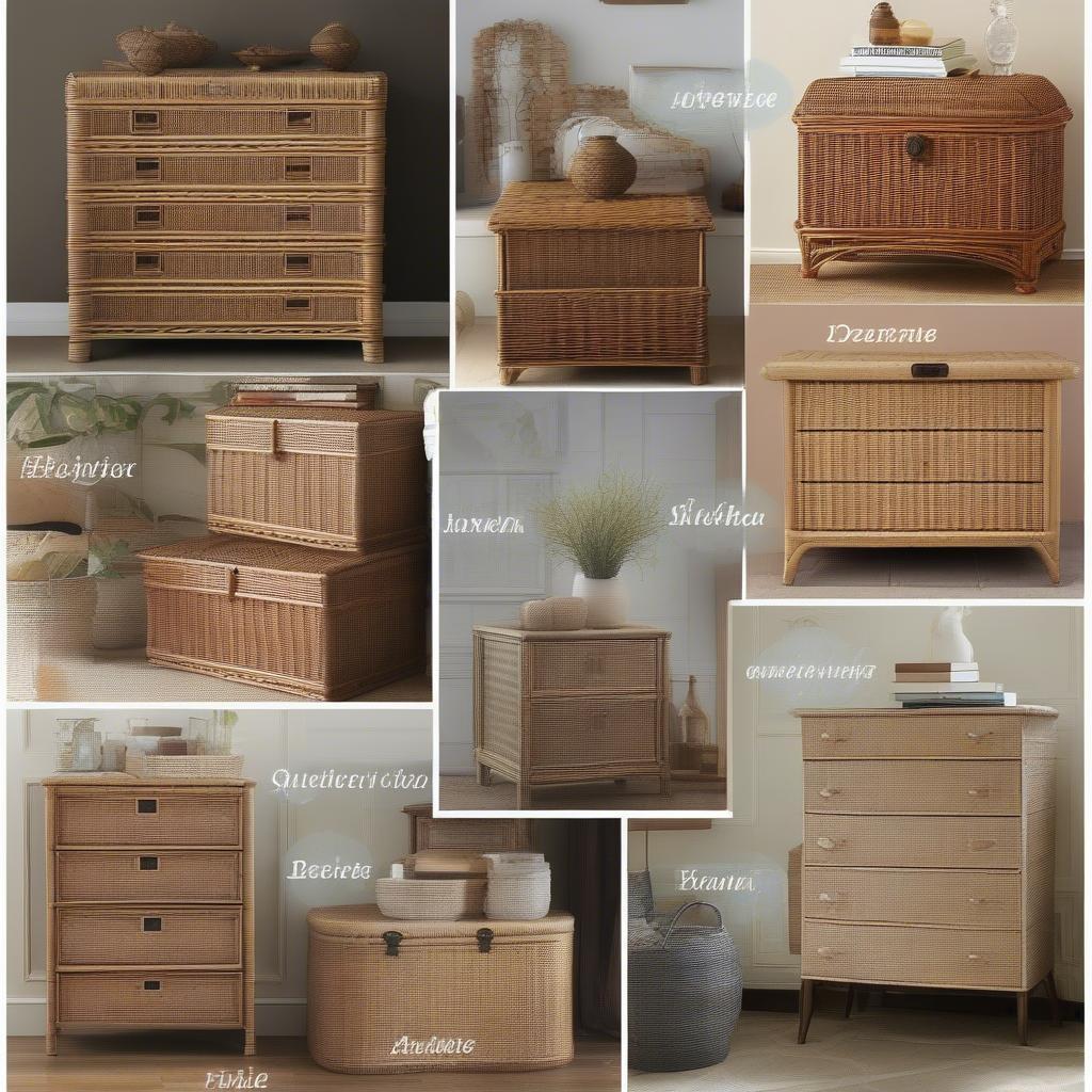 Comparing Different Wicker Chest Styles