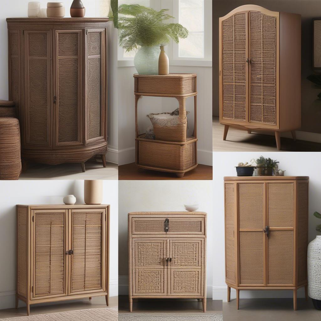 Different Styles of Wicker Corner Cabinets: Traditional, Modern, Bohemian