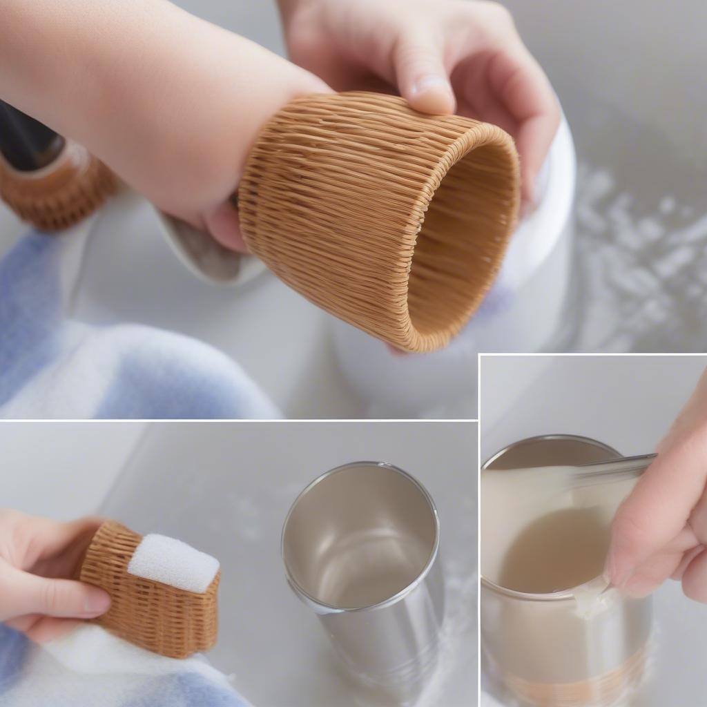 Cleaning a Wicker Cup Holder