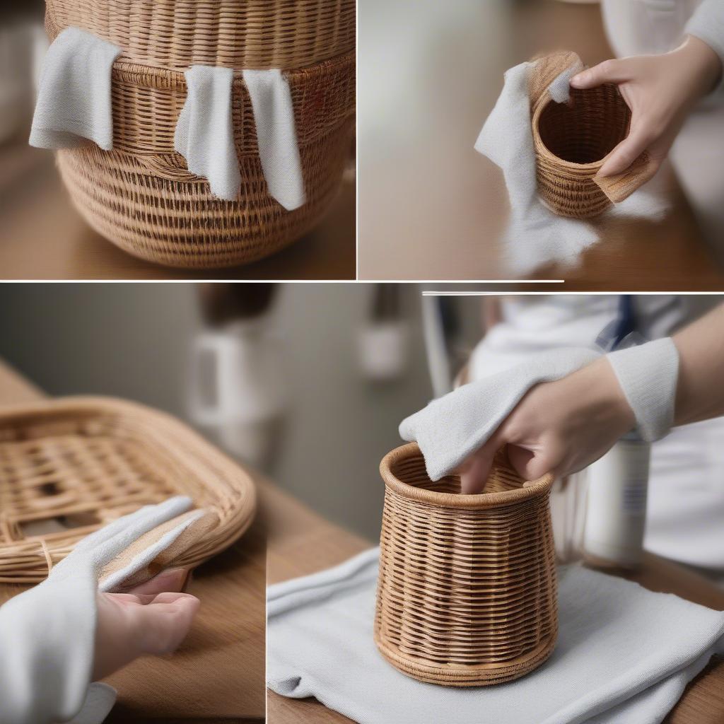 Cleaning and Maintaining Wicker Cup Holders