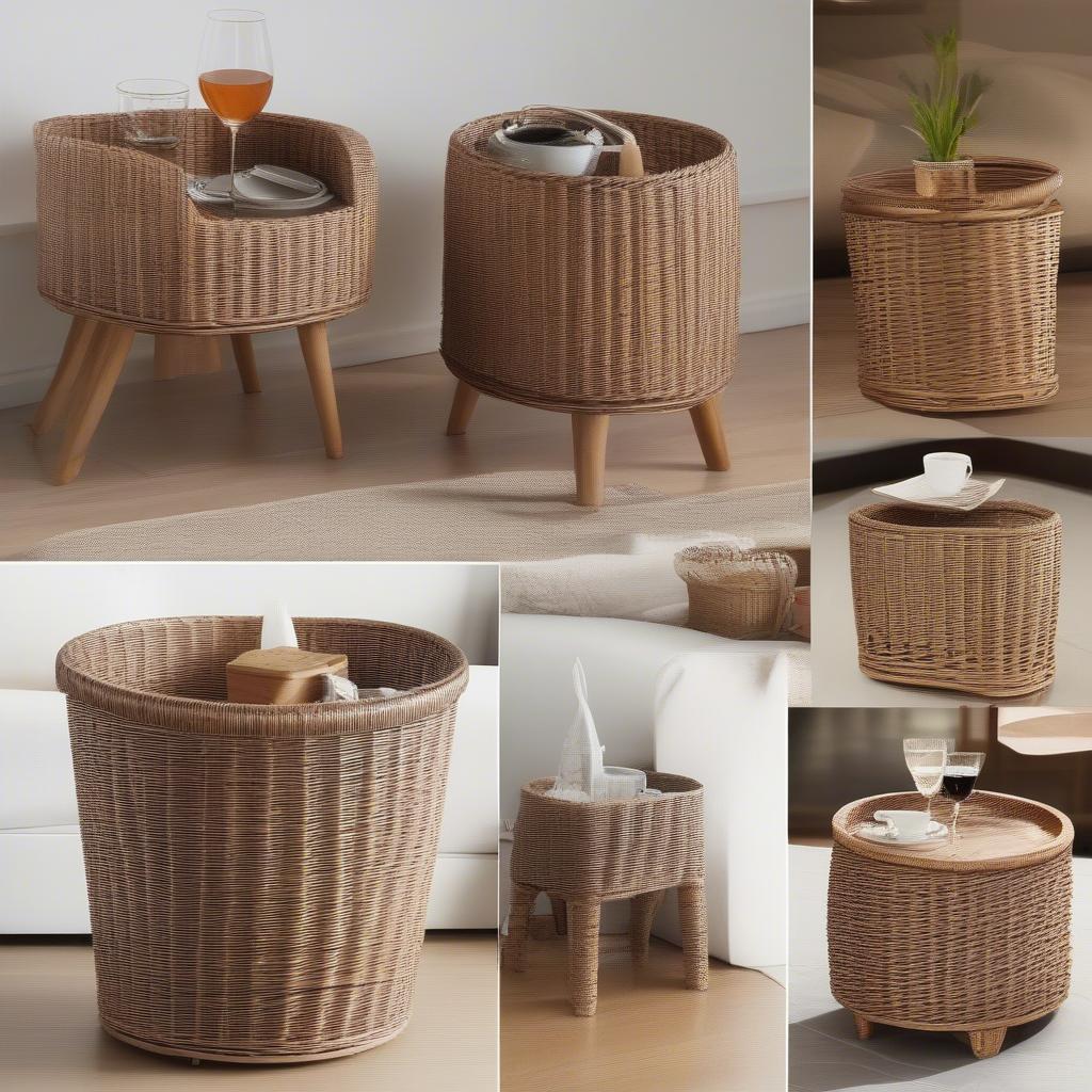 Various Wicker Cup Holder Designs