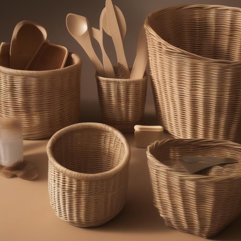 Comparing Natural and Synthetic Wicker for Cutlery Holders