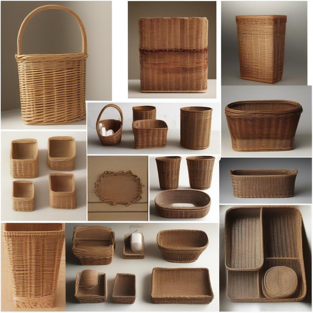 Different Styles of Wicker Cutlery Holders