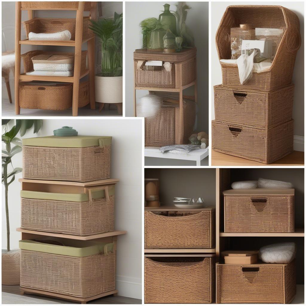 Wicker Frog Storage Options at Home Depot