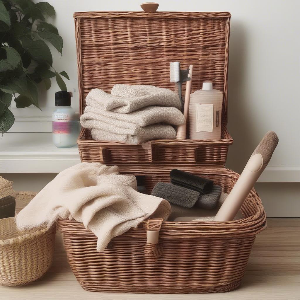 Cleaning and Maintaining a Wicker Hamper